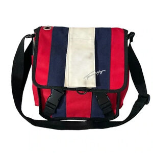 Tommy Hilfiger Vintage 90s Red Blue Mini Messenger Crossbody Bag
